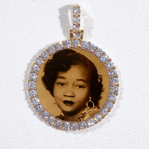 3D CIRCLE CUSTOM PICTURE PENDANT SMALL SIZE