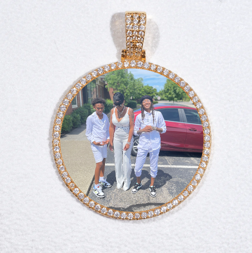 MEDIUM 3D CIRCLE CUSTOM PICTURE PENDANT