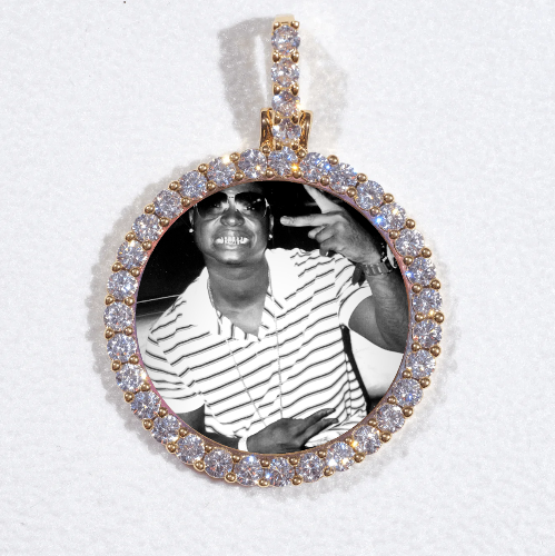 3D CIRCLE CUSTOM PICTURE PENDANT SMALL SIZE