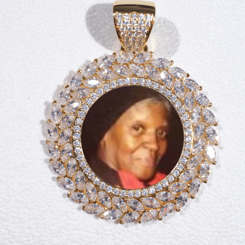 Large 3D Wheat Ear Custom Picture Pendant