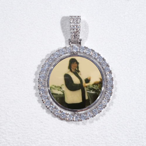 3D Spinning 2-Faced Custom Picture Pendant