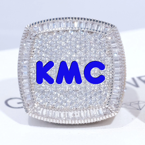 CUSTOM LETTER 3D ICED RING