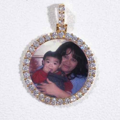 3D CIRCLE CUSTOM PICTURE PENDANT SMALL SIZE
