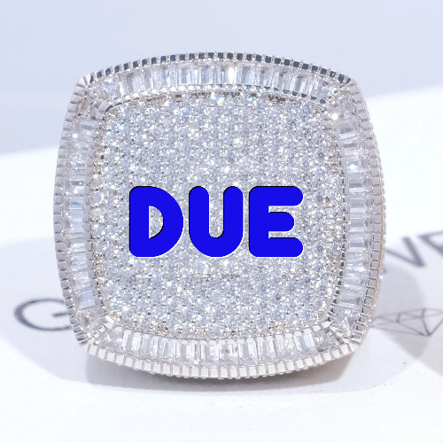 CUSTOM LETTER 3D ICED RING