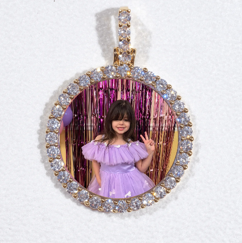 3D CIRCLE CUSTOM PICTURE PENDANT SMALL SIZE