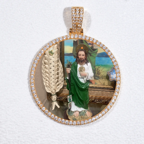 MEDIUM 3D CIRCLE CUSTOM PICTURE PENDANT
