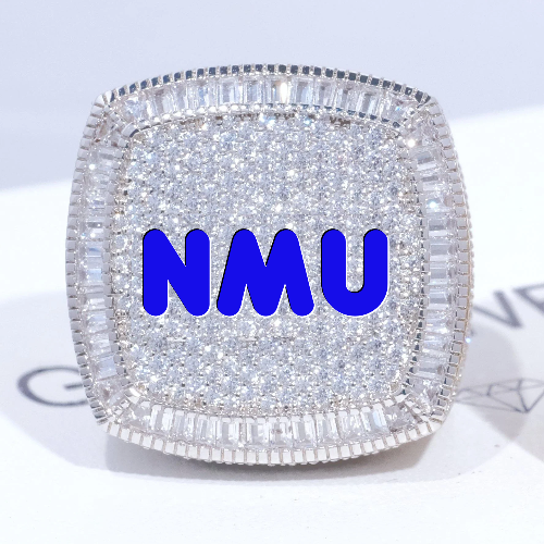 CUSTOM LETTER 3D ICED RING