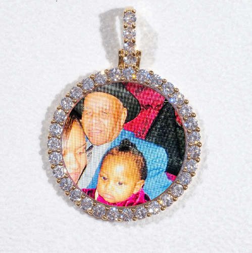3D CIRCLE CUSTOM PICTURE PENDANT SMALL SIZE