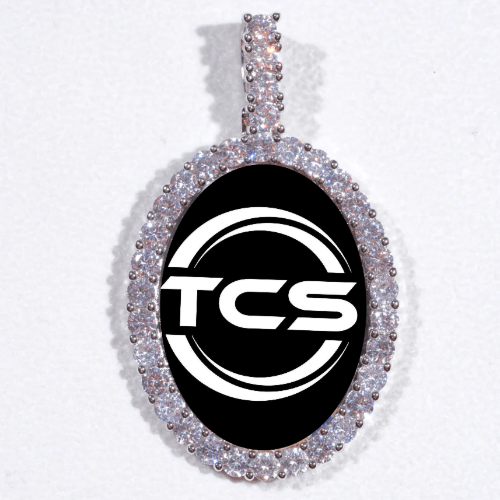 Large 3D Oval Custom Picture Pendant