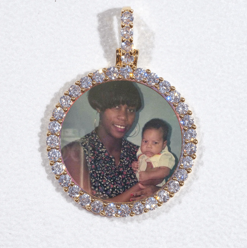 3D CIRCLE CUSTOM PICTURE PENDANT SMALL SIZE
