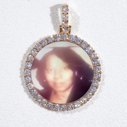 3D CIRCLE CUSTOM PICTURE PENDANT SMALL SIZE