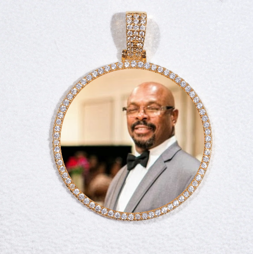 MEDIUM 3D CIRCLE CUSTOM PICTURE PENDANT