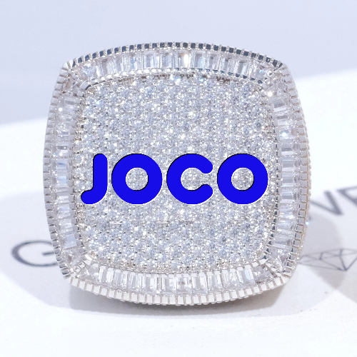 CUSTOM LETTER 3D ICED RING