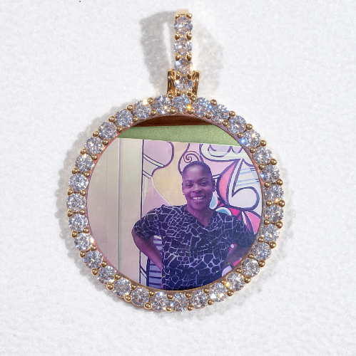 3D CIRCLE CUSTOM PICTURE PENDANT SMALL SIZE