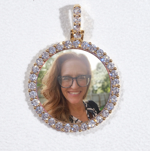 3D CIRCLE CUSTOM PICTURE PENDANT SMALL SIZE