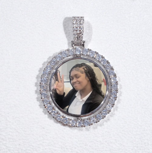 3D Spinning 2-Faced Custom Picture Pendant