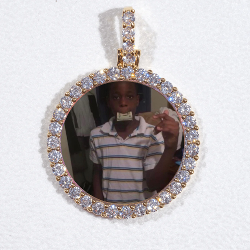 3D CIRCLE CUSTOM PICTURE PENDANT SMALL SIZE