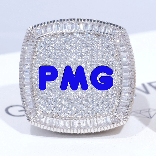 CUSTOM LETTER 3D ICED RING