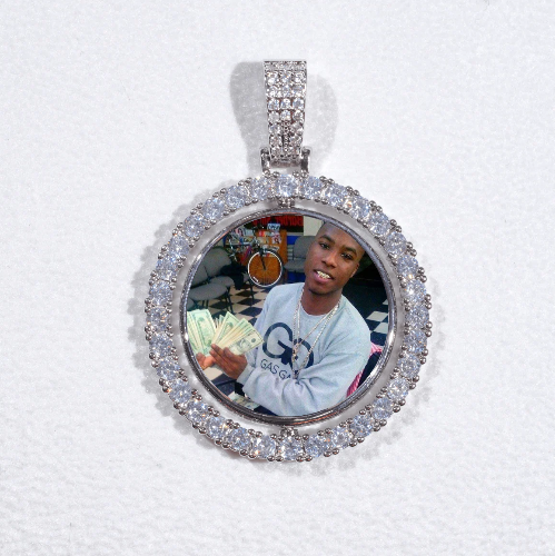3D Spinning 2-Faced Custom Picture Pendant