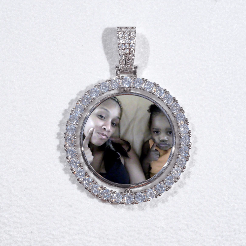 3D Spinning 2-Faced Custom Picture Pendant