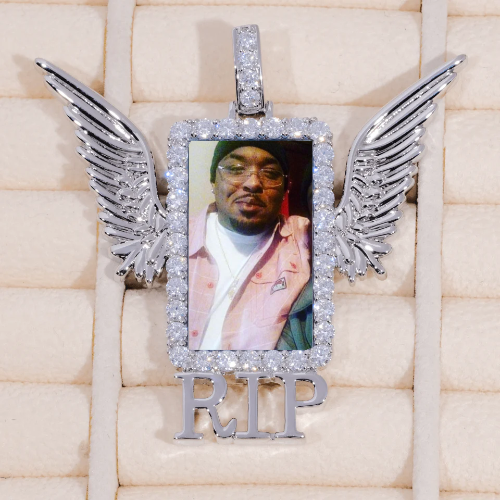 RIP WING 3D CUSTOM PICTURE PENDANT