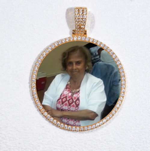 MEDIUM 3D CIRCLE CUSTOM PICTURE PENDANT