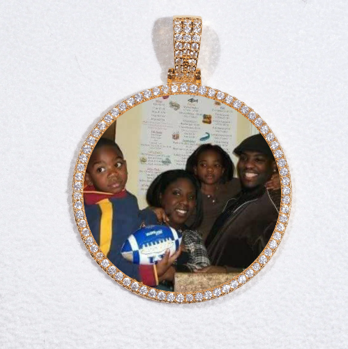 MEDIUM 3D CIRCLE CUSTOM PICTURE PENDANT