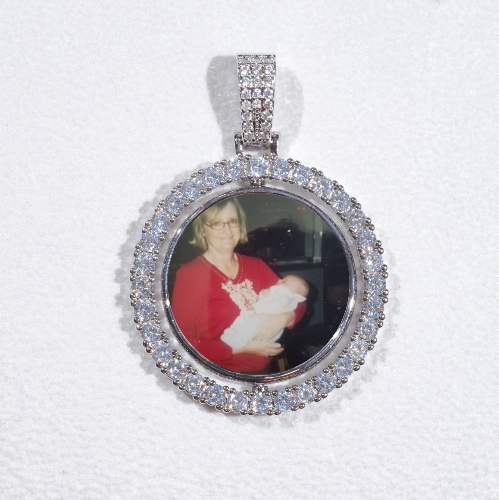 3D Spinning 2-Faced Custom Picture Pendant
