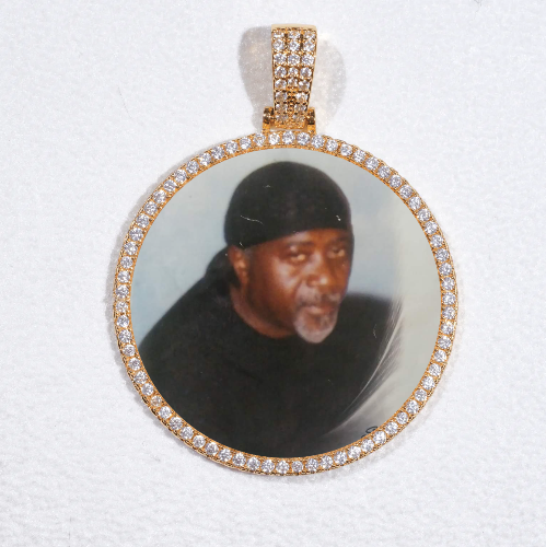 MEDIUM 3D CIRCLE CUSTOM PICTURE PENDANT
