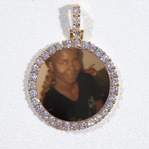3D CIRCLE CUSTOM PICTURE PENDANT SMALL SIZE