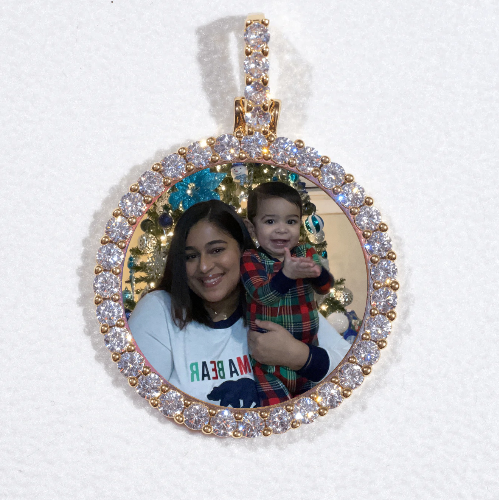 3D CIRCLE CUSTOM PICTURE PENDANT SMALL SIZE