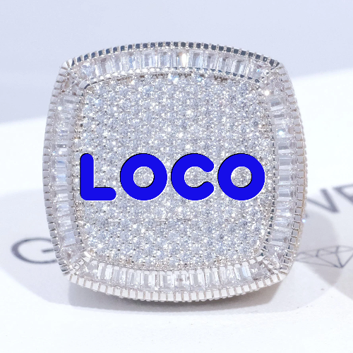 CUSTOM LETTER 3D ICED RING