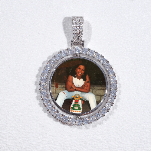 3D Spinning 2-Faced Custom Picture Pendant