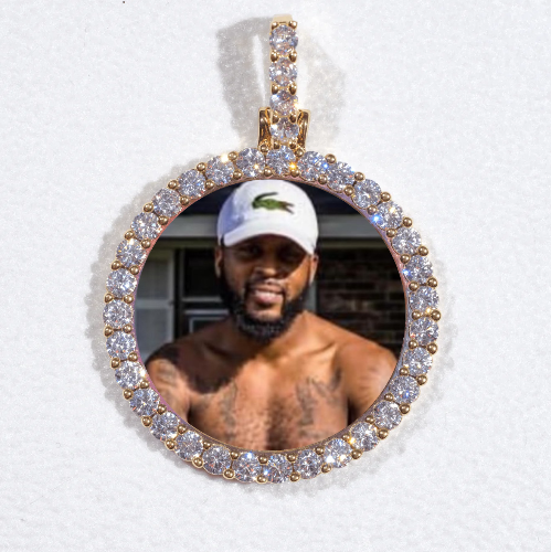 3D CIRCLE CUSTOM PICTURE PENDANT SMALL SIZE