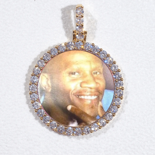 3D CIRCLE CUSTOM PICTURE PENDANT SMALL SIZE
