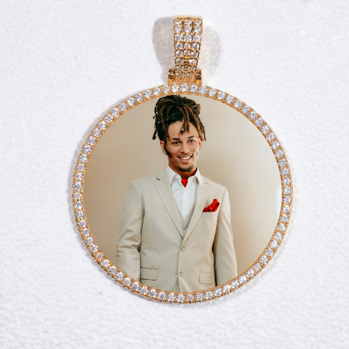 MEDIUM 3D CIRCLE CUSTOM PICTURE PENDANT