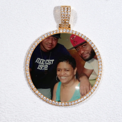 MEDIUM 3D CIRCLE CUSTOM PICTURE PENDANT