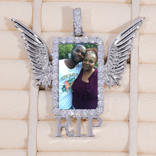 RIP WING 3D CUSTOM PICTURE PENDANT