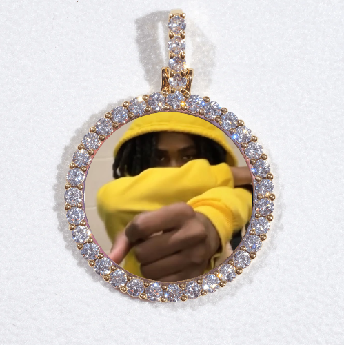 3D CIRCLE CUSTOM PICTURE PENDANT SMALL SIZE