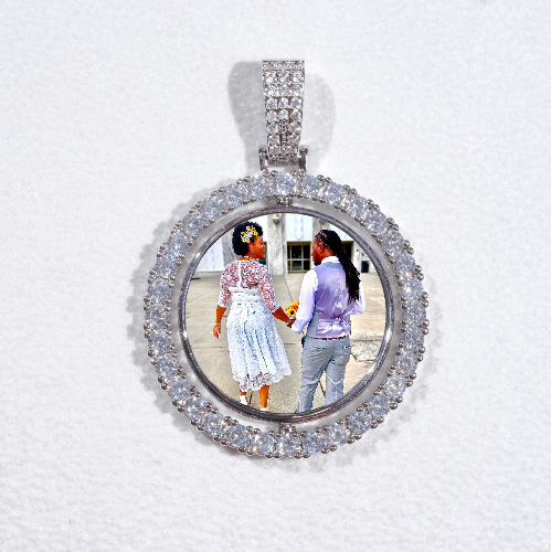 3D Spinning 2-Faced Custom Picture Pendant