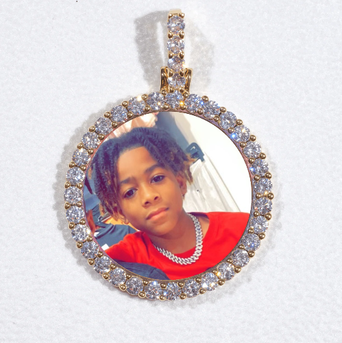 3D CIRCLE CUSTOM PICTURE PENDANT SMALL SIZE