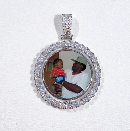3D Spinning 2-Faced Custom Picture Pendant
