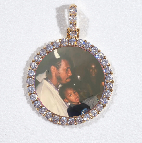 3D CIRCLE CUSTOM PICTURE PENDANT SMALL SIZE
