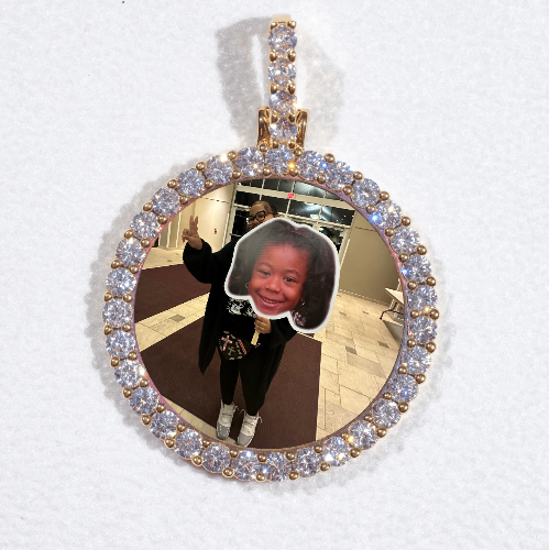 3D CIRCLE CUSTOM PICTURE PENDANT SMALL SIZE