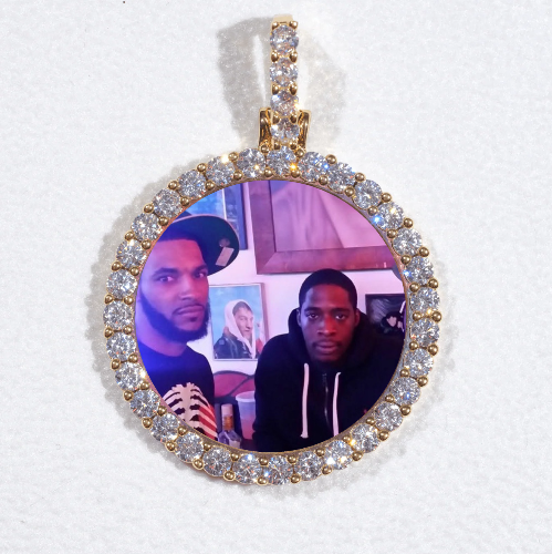 3D CIRCLE CUSTOM PICTURE PENDANT SMALL SIZE