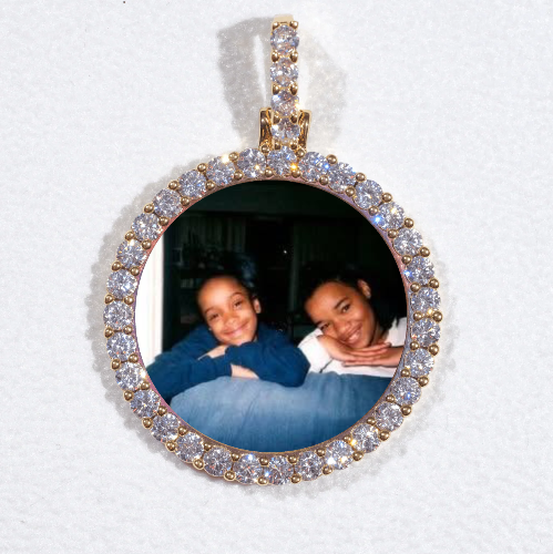 3D CIRCLE CUSTOM PICTURE PENDANT SMALL SIZE