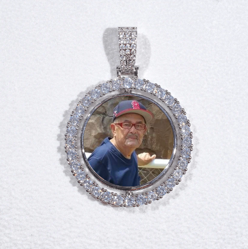 3D Spinning 2-Faced Custom Picture Pendant