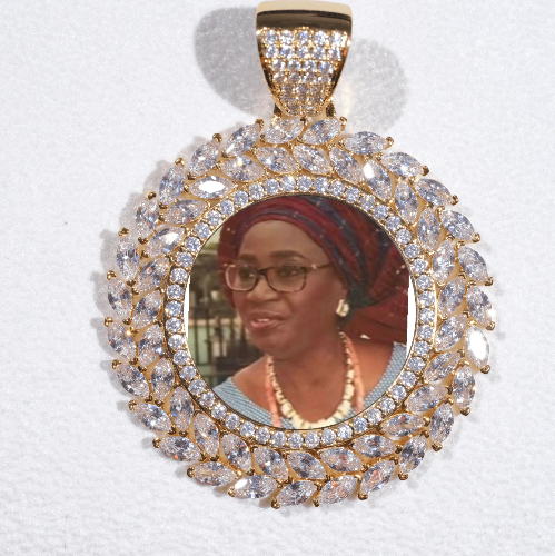 Large 3D Wheat Ear Custom Picture Pendant