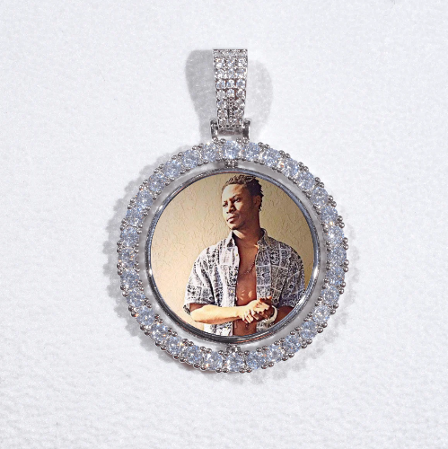 3D Spinning 2-Faced Custom Picture Pendant