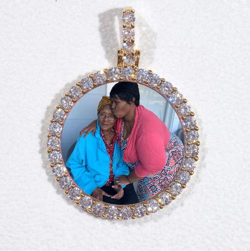 3D CIRCLE CUSTOM PICTURE PENDANT SMALL SIZE
